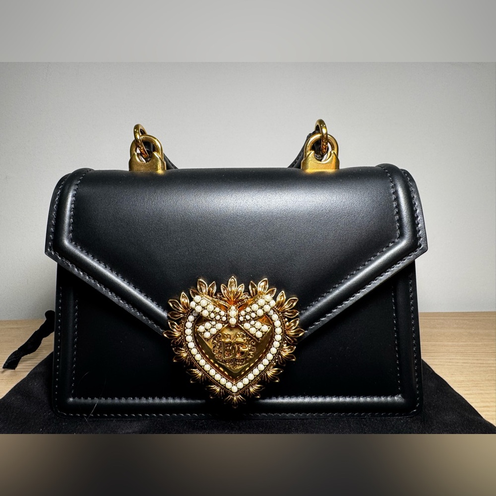 Dolce & Gabbana small Devotion Envelope top handle bag black